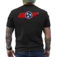 Tennessee Flag Tn Pride State Map Nashville Memphis Men's T-shirt Back Print