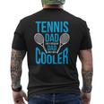 Tennis Dad Cute Father's Day Mens Back Print T-shirt