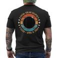 Texas April 8 2024 Totality Total Solar Eclipse Texan Viewer Men's T-shirt Back Print