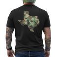 Texas Map Camo Outdoor Camouflage Hunters Military Men's T-shirt Back Print