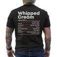 Thanksgiving Whipped Cream Nutritional Facts Men's T-shirt Back Print