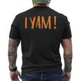 Thanksgiving Matching Couple She's My Sweet Potato I Yam Men's T-shirt Back Print