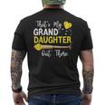 That's My Grand Daughter Out There Softball Granddaughter Men's T-shirt Back Print