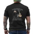 Thats What I Do I Pet Dogs Play Guitar And I Know Things Mens Back Print T-shirt