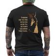 Throw Me To The Wolves And I Will Return Leading The Pack Mens Back Print T-shirt