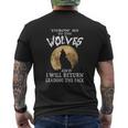 Throw Me To The Wolves I Will Return Leading The Pack Mens Back Print T-shirt