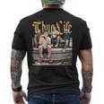 Thug Life Stay Golden Gilrs Vintage Men's T-shirt Back Print