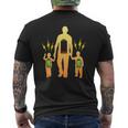 Tired Father Of Twins With Low Battery Mens Back Print T-shirt