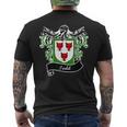 Todd Coat Of Arms Surname Last Name Family Crest Mens Back Print T-shirt