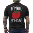 Tomato Whisperer Fathers Day Gardening Dad-Dy Dada Gardener Men's T-shirt Back Print