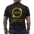 Total Solar Eclipse 2024 April 8 America Totality Spring Men's T-shirt Back Print