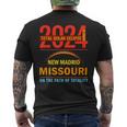 Total Solar Eclipse 2024 New Madrid Missouri April 8 2024 Men's T-shirt Back Print