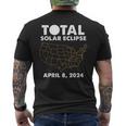 Total Solar Eclipse 2024 Party America Totality Usa Map Men's T-shirt Back Print