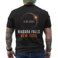 Total Solar Eclipse 2024 Totality Niagara Falls New York Men's T-shirt Back Print