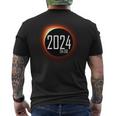 Total Solar Eclipse 2024 Totality Usa Spring April 8 2024 Men's T-shirt Back Print