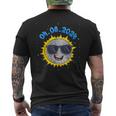 Total Solar Eclipse 2024 Usa Astronomy Totality Sun Moon Men's T-shirt Back Print
