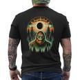 Total Solar Eclipse 2024 Vintage Bigfoot Sasquatch Men's T-shirt Back Print