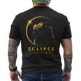 Total Solar Eclipse April 08 2024 Totality Cat Lovers Men's T-shirt Back Print