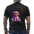 Total Solar Eclipse Dog 2024 Totality Spring April 4 2024 Men's T-shirt Back Print