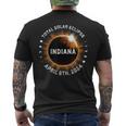 Total Solar Eclipse Path Of Totality April 8Th 2024 Indiana Men's T-shirt Back Print