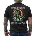 Total Solar Eclipse T-Rex April 8 2024 America Solar Eclipse Men's T-shirt Back Print
