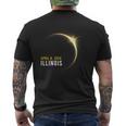 Totality 04 08 2024 Total Solar Eclipse 2024 Illinois Men's T-shirt Back Print