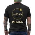 Totality Path 2024 Indiana Total Eclipse Pocket Men's T-shirt Back Print
