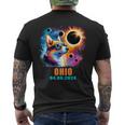 Totality Total Solar Eclipse 2024 Ohio Corgi Dog Men's T-shirt Back Print