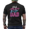 Totally Rad Dad 80S Retro Mens Back Print T-shirt