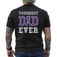 Toughest Dad Ever Hodgkin Lymphoma Father's Day Mens Back Print T-shirt