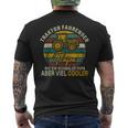 Traktor Driving Dad Cool Farmer T-Shirt mit Rückendruck