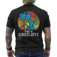 Trex Appple Pre-K Graduate Graduation Last Day Dino Boys Men's T-shirt Back Print