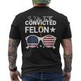 Trump 2024 Convicted Felon I Am Voting Convicted Felon 2024 Men's T-shirt Back Print
