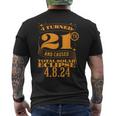 I Turned 21Th And Caused Total Solar Eclipse April 8Th 2024 Men's T-shirt Back Print