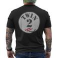 Twin 1 Matching Twins Twinning Twin 1 Retro Men's T-shirt Back Print