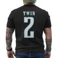 Twin 2 Matching Adult Kid Jersey Twin Apparel Men's T-shirt Back Print