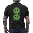 Two Peas In A Pod Pea Costume Men's T-shirt Back Print