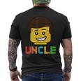 Uncle Master Builder Building Bricks Blocks Matching Family Men's T-shirt Back Print