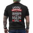 Never Underestimate Bowling Grandpa Bowler Team For Men Men's T-shirt Back Print