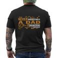 Never Underestimate A Dad With An Engineering DegreeShirt Mens Back Print T-shirt