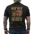Never Underestimate An Old Man 101St Airborne Veteran Mens Back Print T-shirt