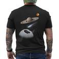Universo Espacio Motivo Planeta Sistema Solar Sol Galaxia Camiseta Hombre Estampado Espalda