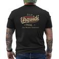 Urquidi Name Urquidi Family Name Crest Mens Back Print T-shirt