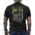 US Army Combat Medic Veteran Military American Flag Vintage Mens Back Print T-shirt