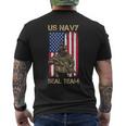 Us Navy Seals Team Proud American Flag Original Men's T-shirt Back Print