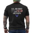 Us Proud Air Force Grandpa Mens Back Print T-shirt
