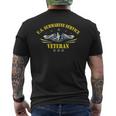 US Submarine Service Pride Runs Deep Patriotic Veterans Day Men's T-shirt Back Print