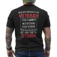 Us Veteran I Am The Storm Men's T-shirt Back Print