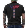 Usa Bald Eagle Wings 4Th Of July Veterans Usa Mens Back Print T-shirt