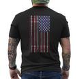 Usa Flag Barbell T-Shirt mit Rückendruck